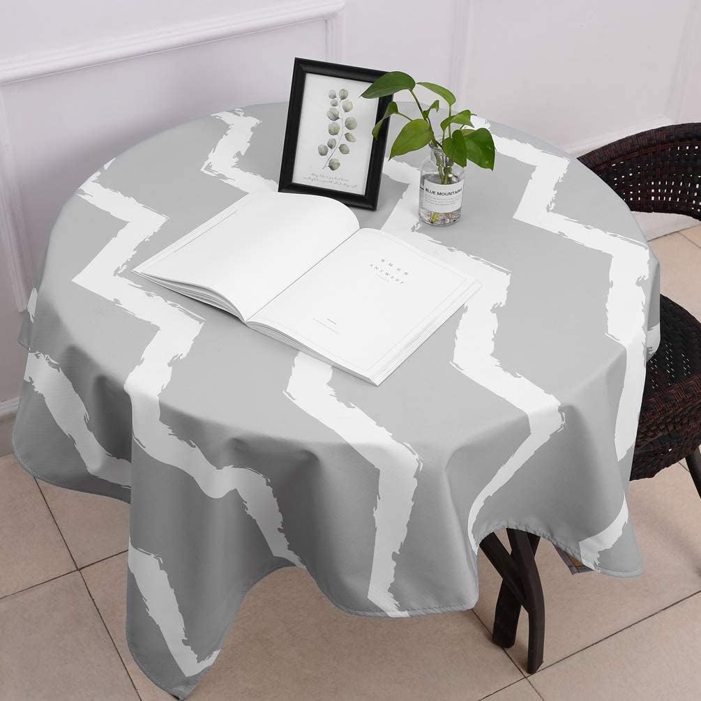 Large Splat Mat for Under High Chair/Arts/Crafts, WOMUMON Washable, Waterproof, Non Slip, Portable Floor Protector for Baby, Kids, Durable Spill, Splash Mat for Pet (Chevron)